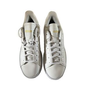 Adidas Women's White Low Top Lace Up Cloudfoam Leather Sneaker Size 7 (NWOT)